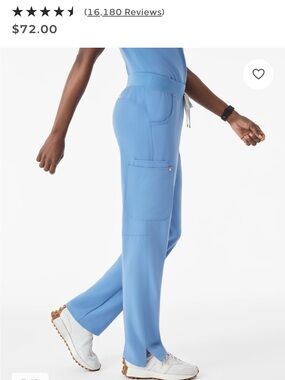 Figs Kade Cargo scrub Pants Size XXS petite in ceil blue